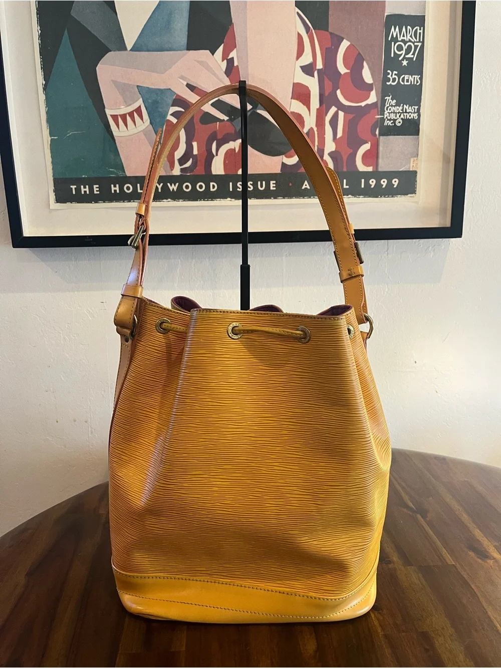 Louis Vuitton Yellow Epi Leather Noé GM